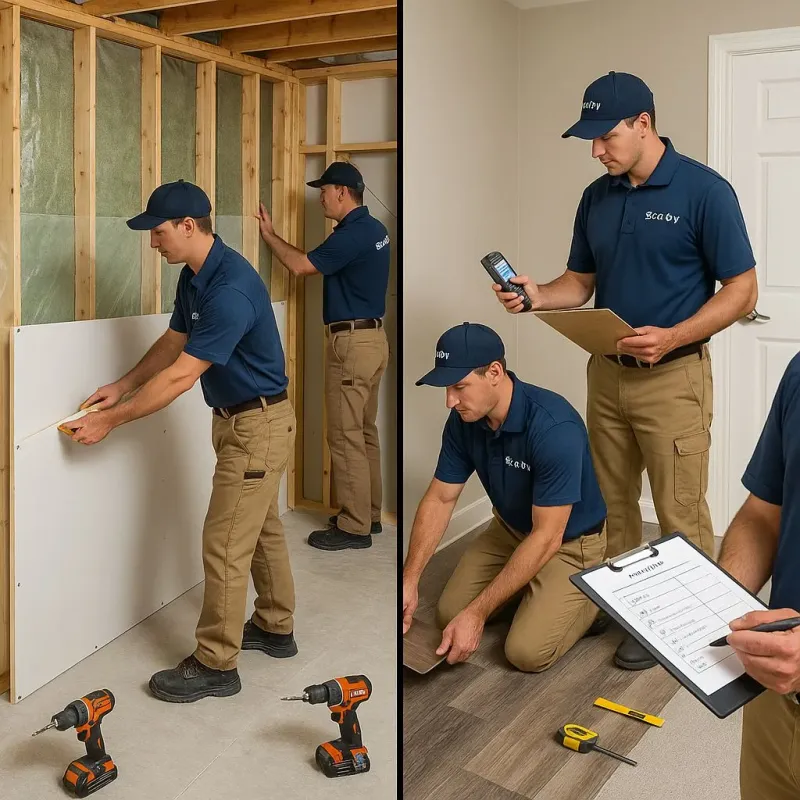 Repairs and Reconstruction process in Paradise, PA